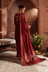 Iznik IV-58 red embroidered velvet dress